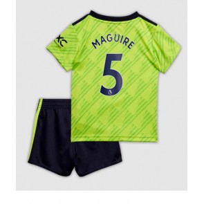 Manchester United Harry Maguire #5 kläder Barn 2022-23 Tredje Tröja Kortärmad (+ korta byxor)